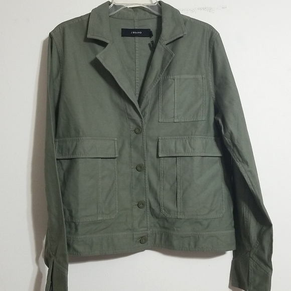 J Brand Tracy Utility Jacket Cotton - Picture 2 of 8